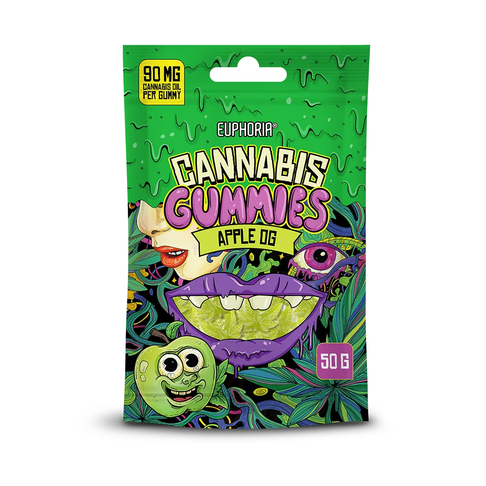 Euphoria Cannabis Gummies Apple OG, 50 g