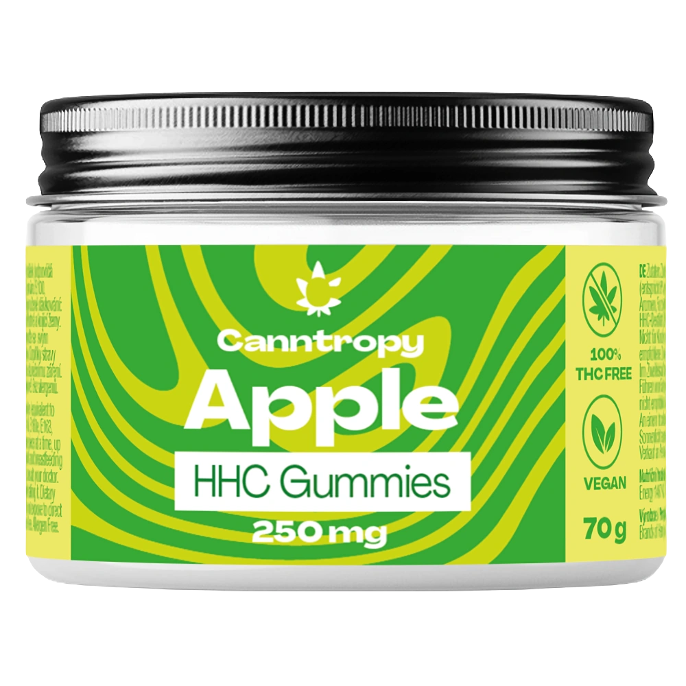Canntropy HHC Fruit Gummies Appel, 250 mg HHC, 10 stuks x 25mg, 70 g