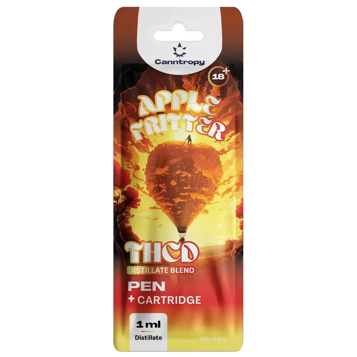Canntropy THCD Pen + Cartridge Apple Fritter, THCD 10 %, 1 ml