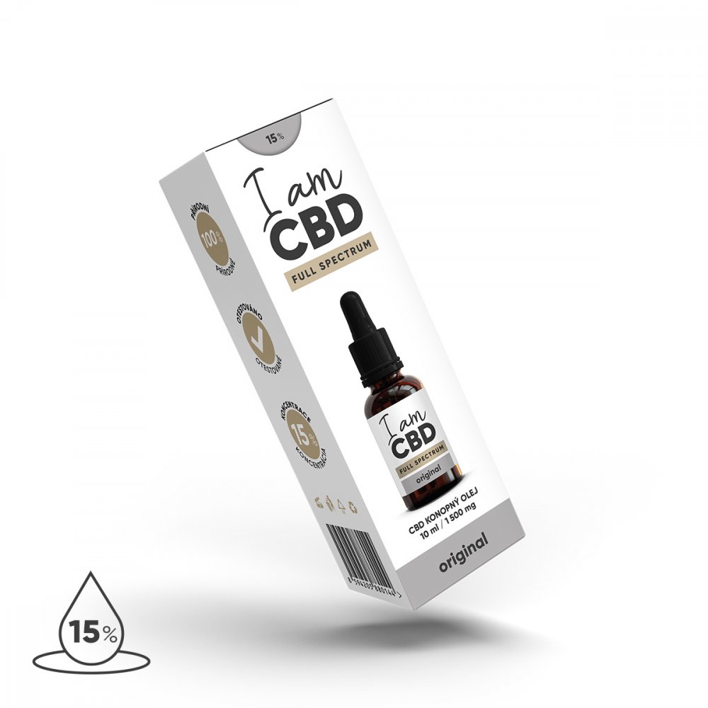 I am CBD Full Spectrum CBD-olie 15%, 10 ml