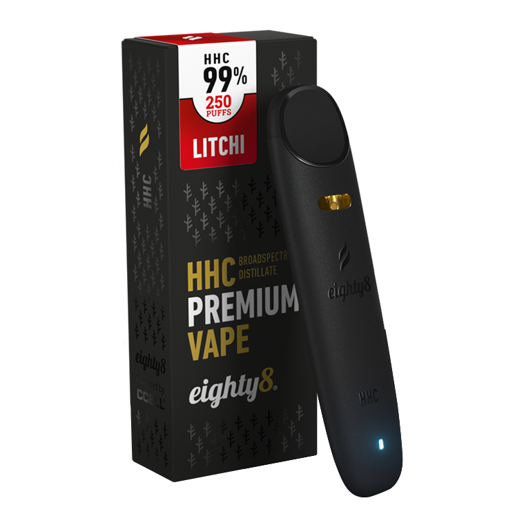 Eighty8 HHC damp Litchi, 99 % HHC, 0,5 ml