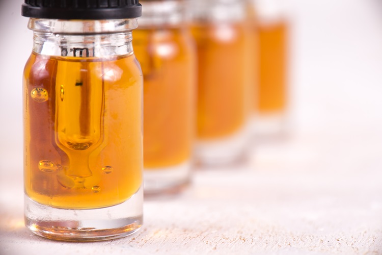 CBD/CBG hemp oil bottles