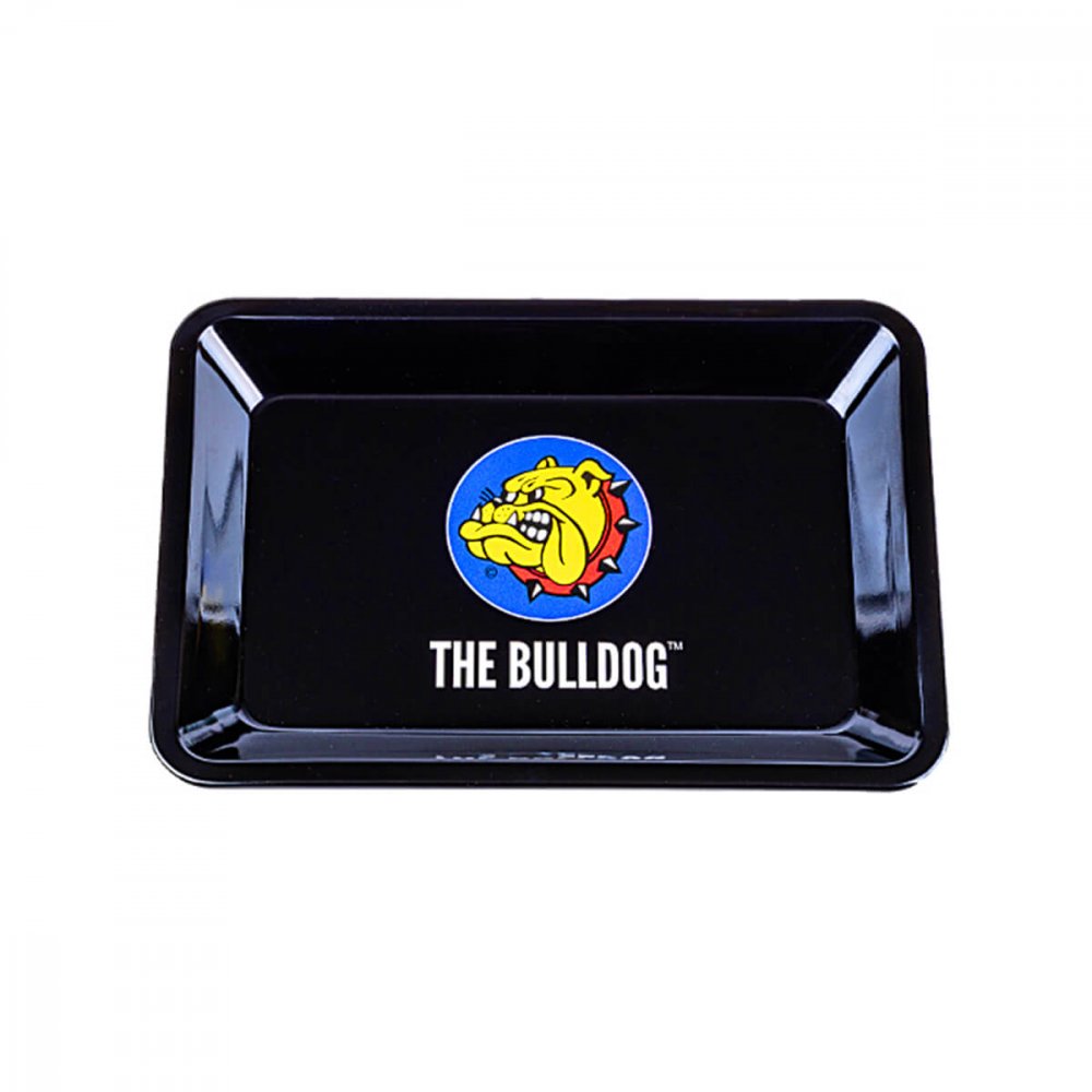 De Bulldog Original Metal Rolling Tray, klein, 18 cm x 12,5 cm x 1,5 cm
