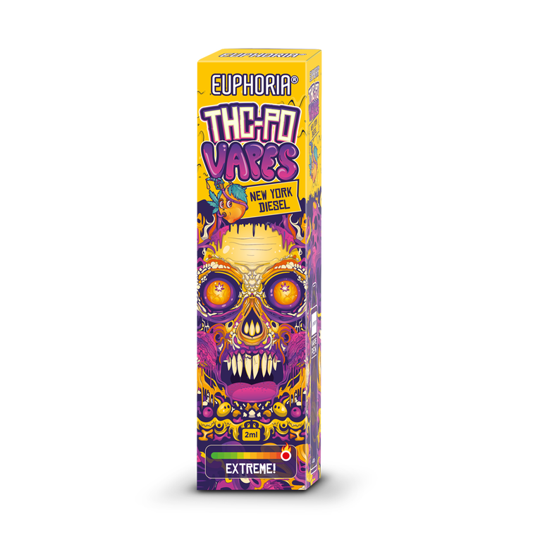 Euphoria THCPO Wegwerpvape-pen New York Diesel, 90% THCPO, 2 ml