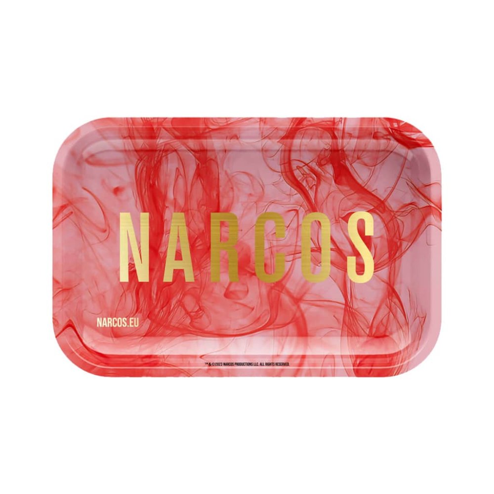 Narcos Metall-Drehunterlage Pink Edition, mittel, 19 x 29 cm