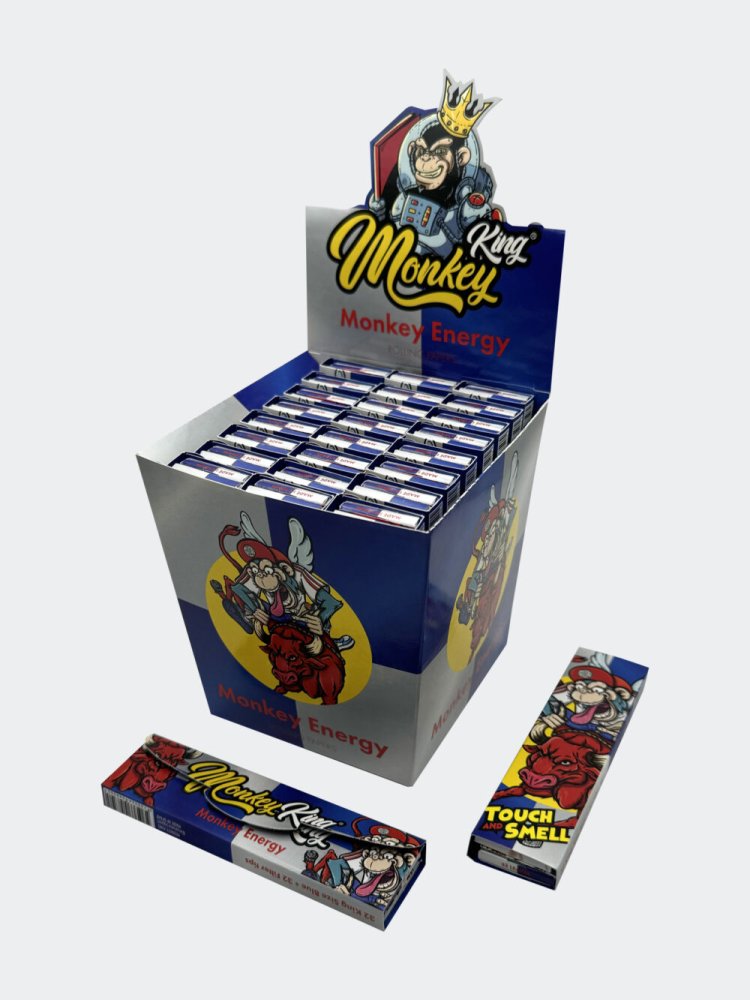 Monkey King Papieriky na cigarety s filtračnými hrotmi (vôňa energie)