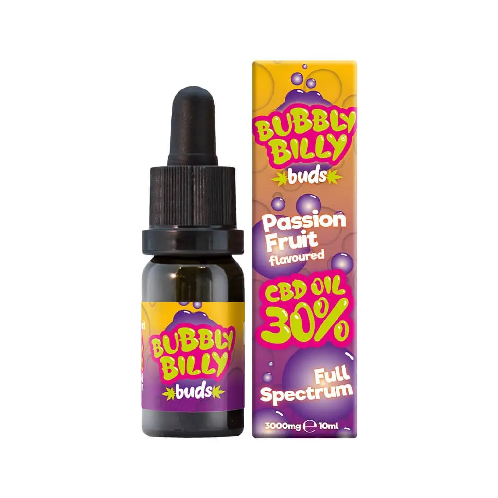 Bubbly Billy Púčiky CBD olej Mučenka, 30 % CBD, 3000 mg, 10 ml