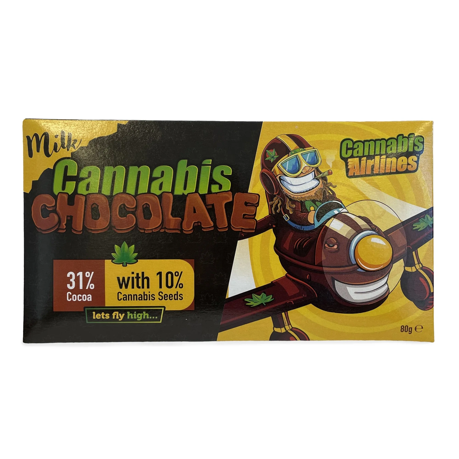 Cannaline Mliečna čokoláda Cannabis Airlines, 80 g