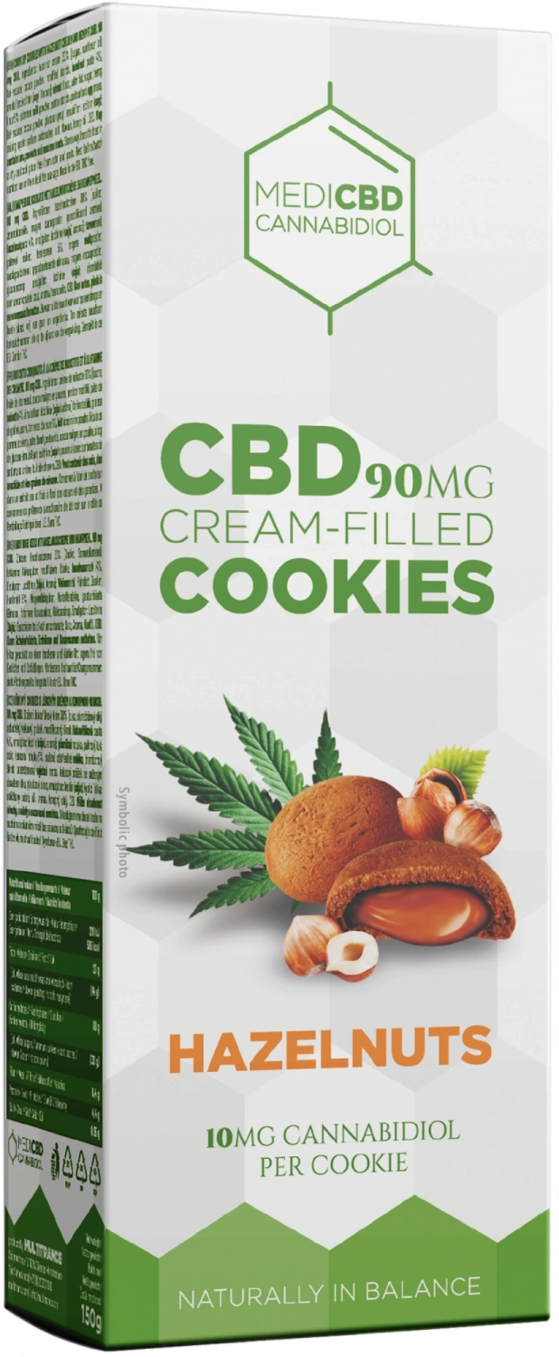 MediCBD Hazelnootroomkoekjes (90 mg), 150 g