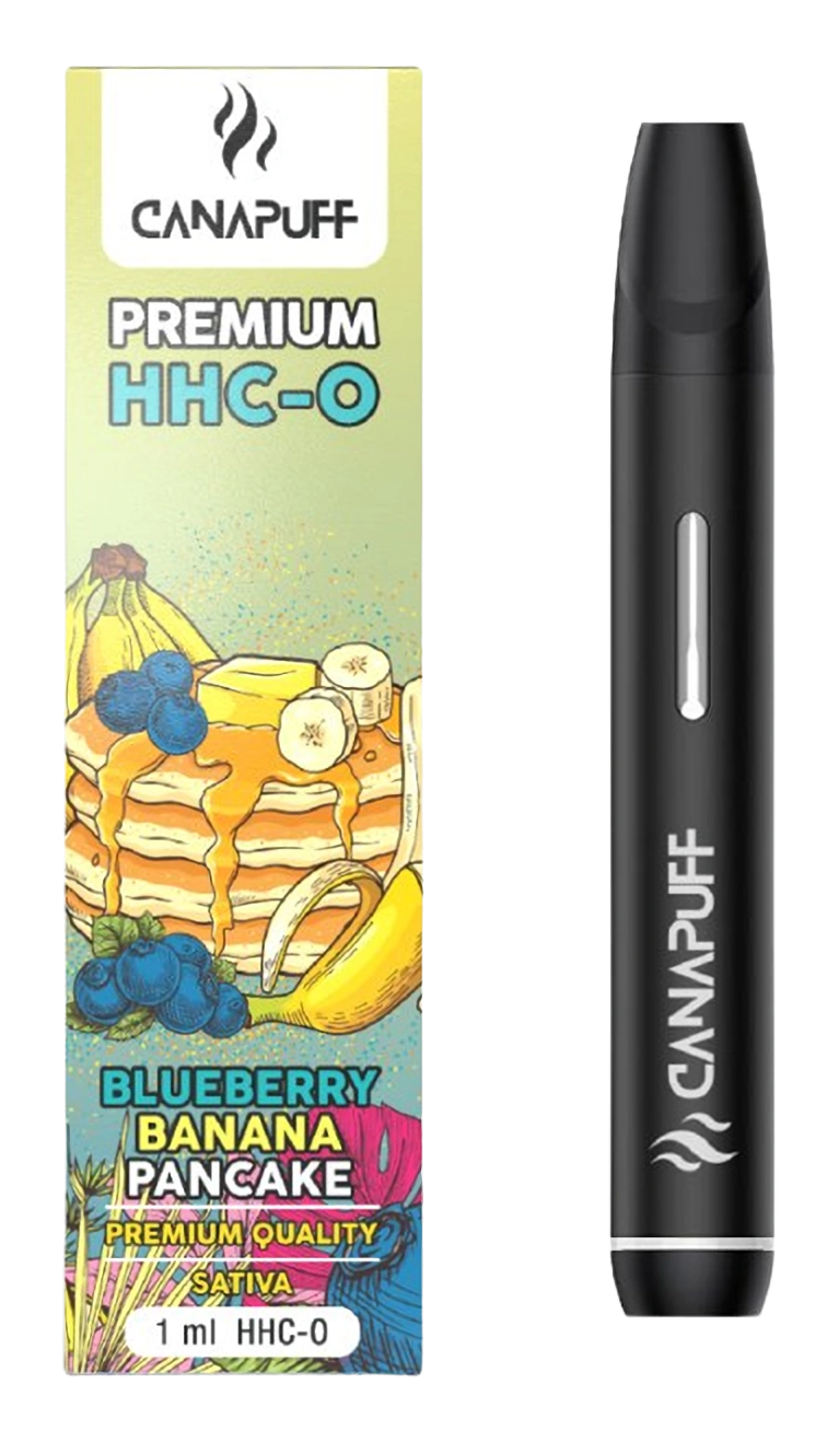 CanaPuff Blueberry Banana Pancake 96 % HHC-O - Wegwerp vape pen, 1 ml
