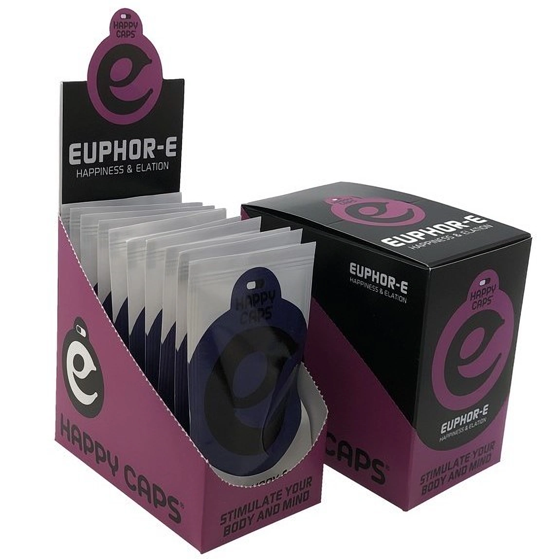 Happy Caps Euphory E - Glücks- und erhebende Kapseln, Schachtel mit 10 Stück, 40 g