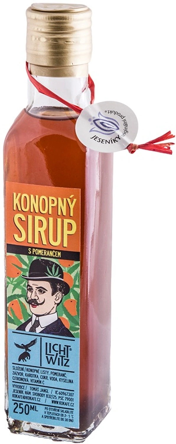 Lichtwitz Siroop met konopí en pomeranče 250 ml