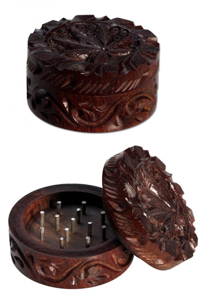 Rosewood Drtička Leaf 2-dílná dřevěná, 45 x 25 mm