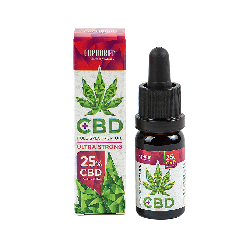Euphoria CBD olej 25%, 10 ml, 2500 mg