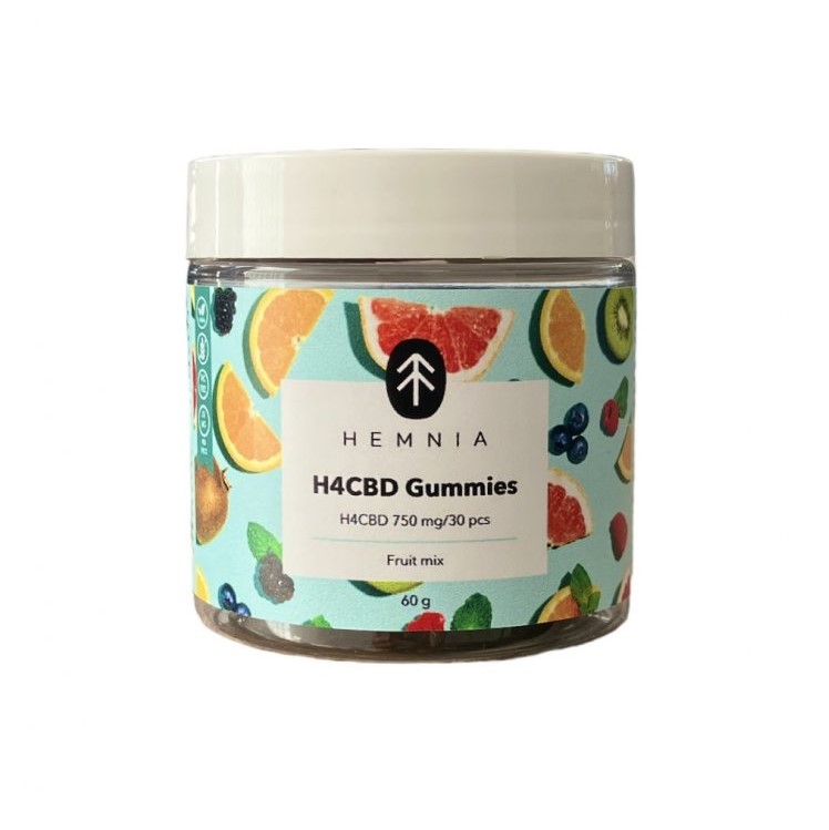 Hemnia H4CBD Gummies Fruchtmix, 750 mg H4CBD, 30 Stück x 25 mg, 60 g