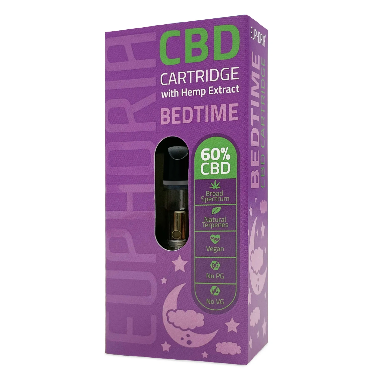 Euphoria CBD-patroon voor het slapengaan 600 mg, 1 ml