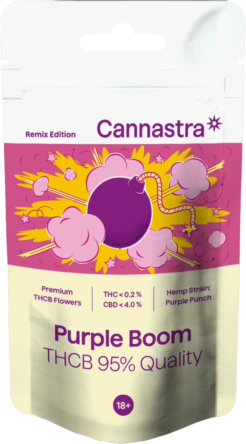 Cannastra THCB Flower Purple Boom, THCB 95% kwaliteit, 1g - 100 g
