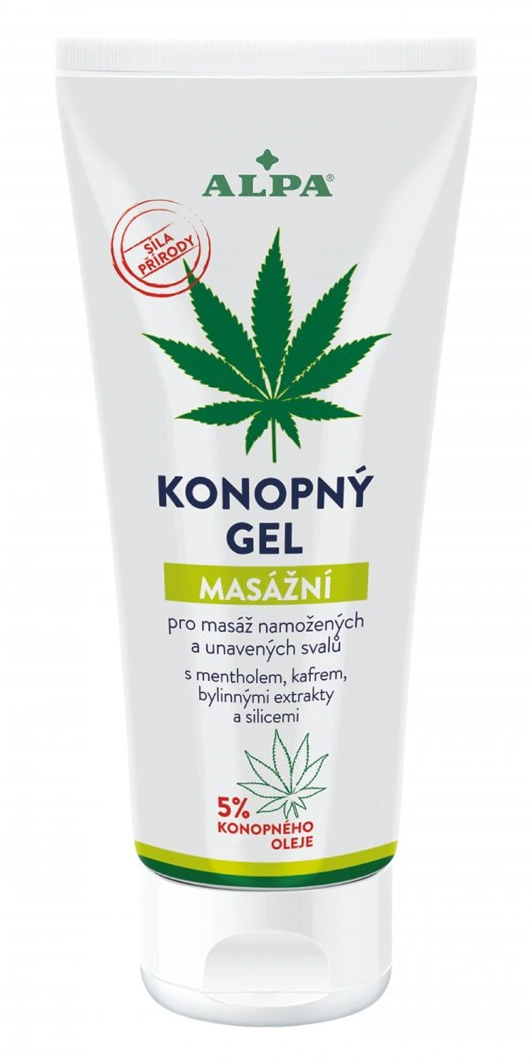 Alpa Cannabis masážny gél, 100 ml