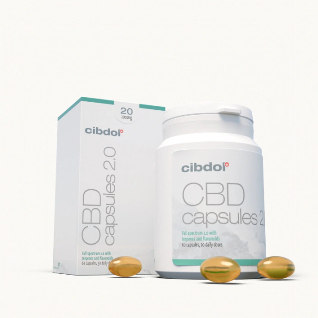 Cibdol Gelové CBD tobolky 20%, 60 ks x 33,3 mg, 2000 mg