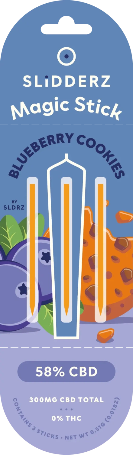 Slidderz Joint Core Blueberry Cookies, 3 ks x 100 mg CBD