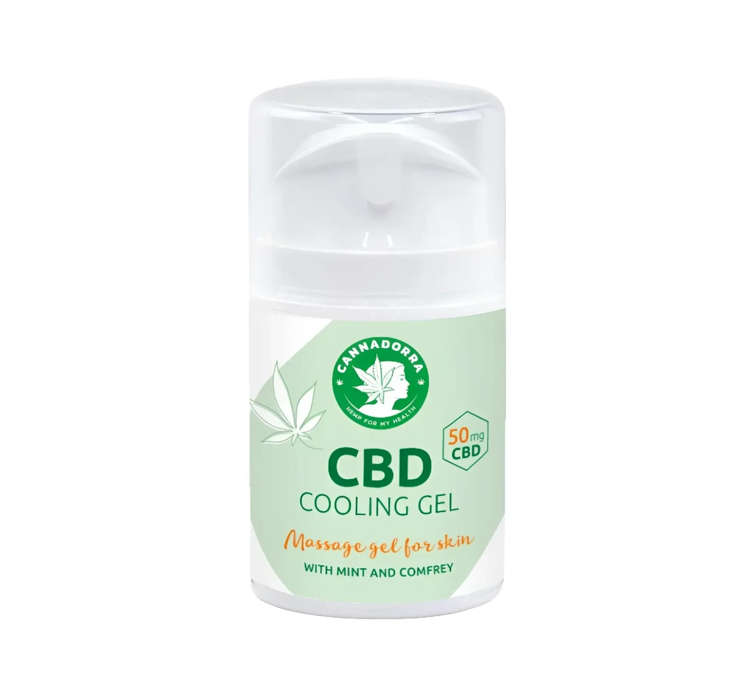 Cannadorra CBD chladivý gél, 50 mg CBD, 50 g