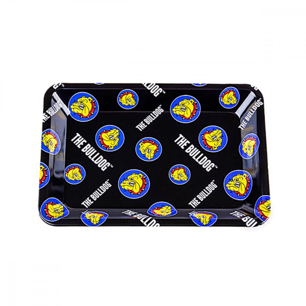 The Bulldog Original Metal Rolling Tray Pattern, mali, 18 cm x 12,5 cm x 1,5 cm