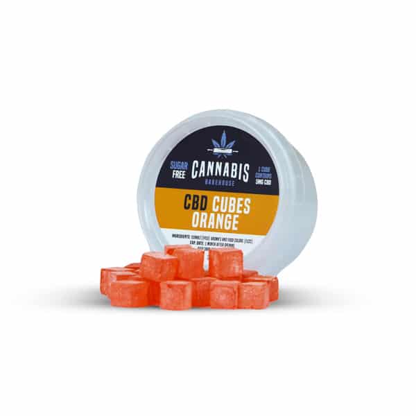 Cannabis Bakehouse CBD-snoepblokjes - Sinaasappel, 22 stuks x 5 mg CBD, 30 g