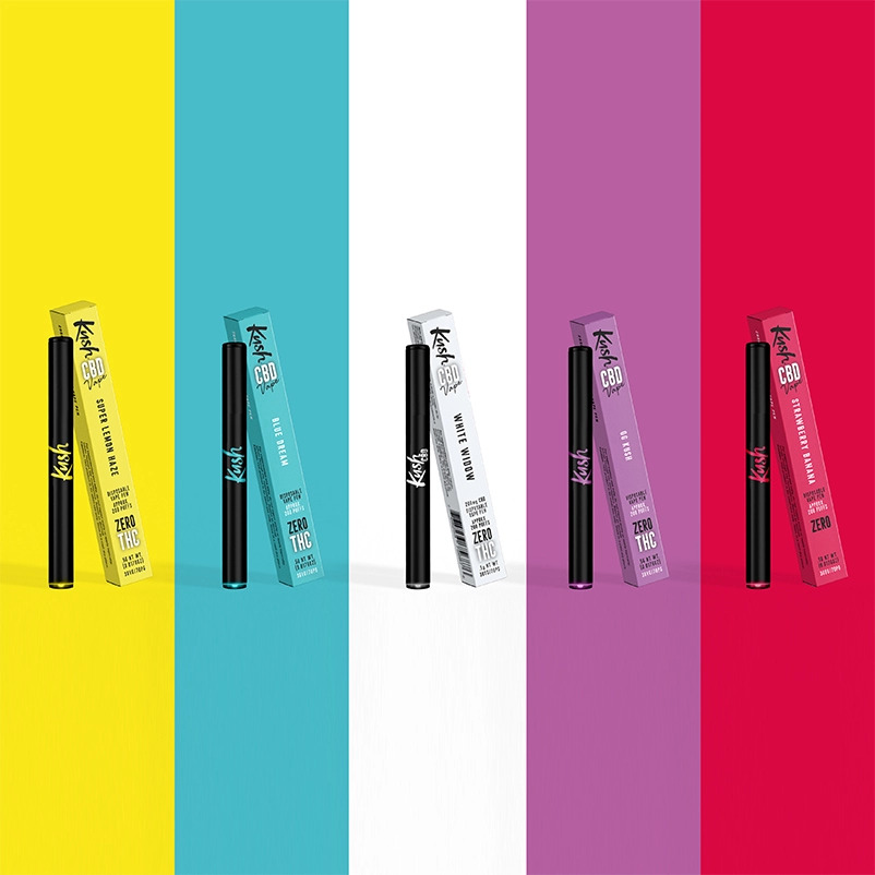 Kush Vape CBD Vaporizer Pen, Alle 5 in 1 set, 1000 mg CBD, 1 ml