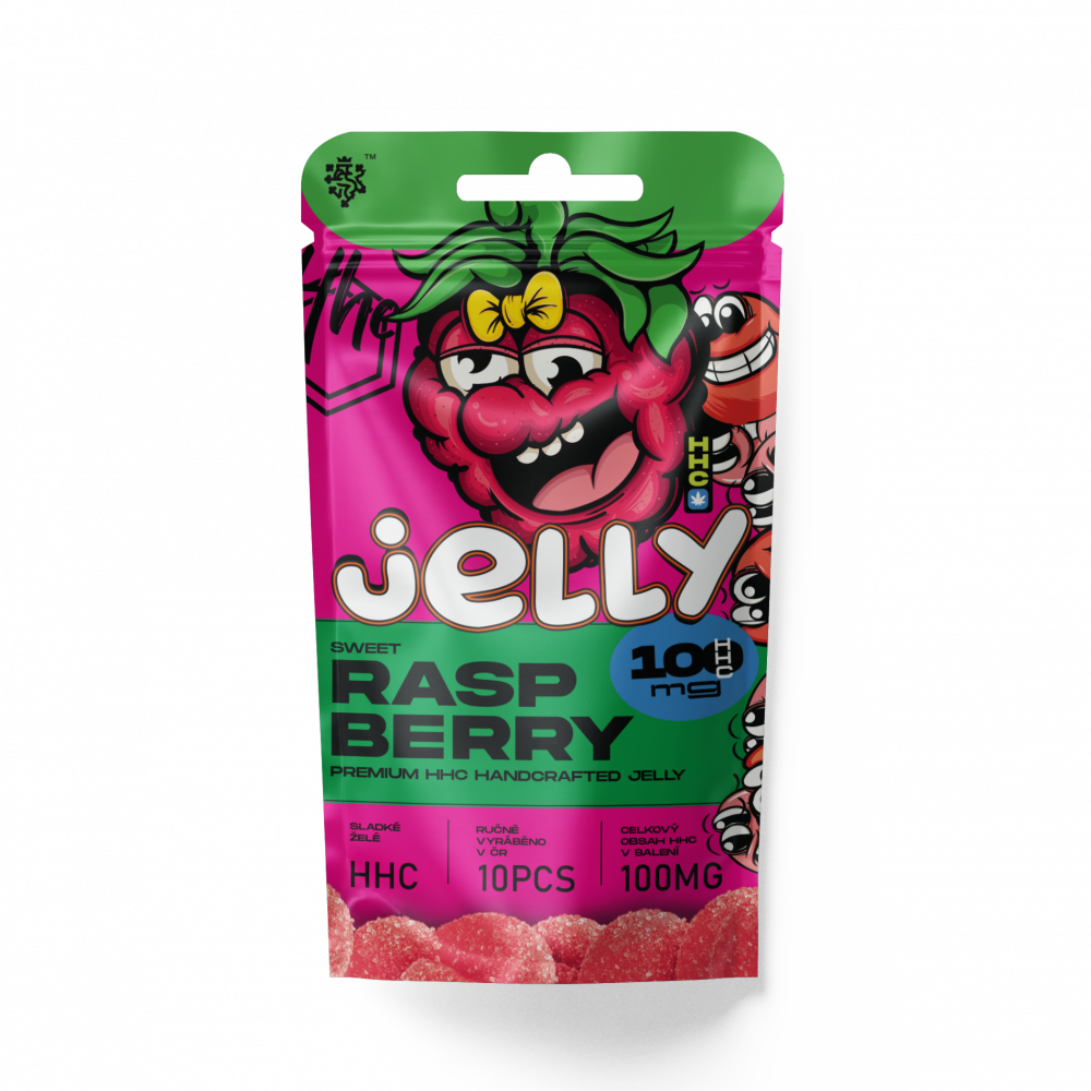 Czech CBD HHC Jelly Framboos 100 mg, 10 stuks x 10 mg