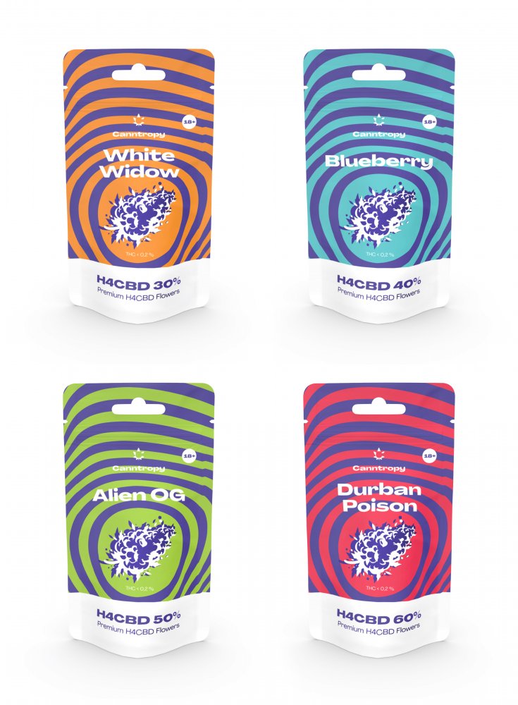 Canntropy H4CBD bloemenbundel 30-60%, Alles in één set - 4 x 1 g tot 100 g