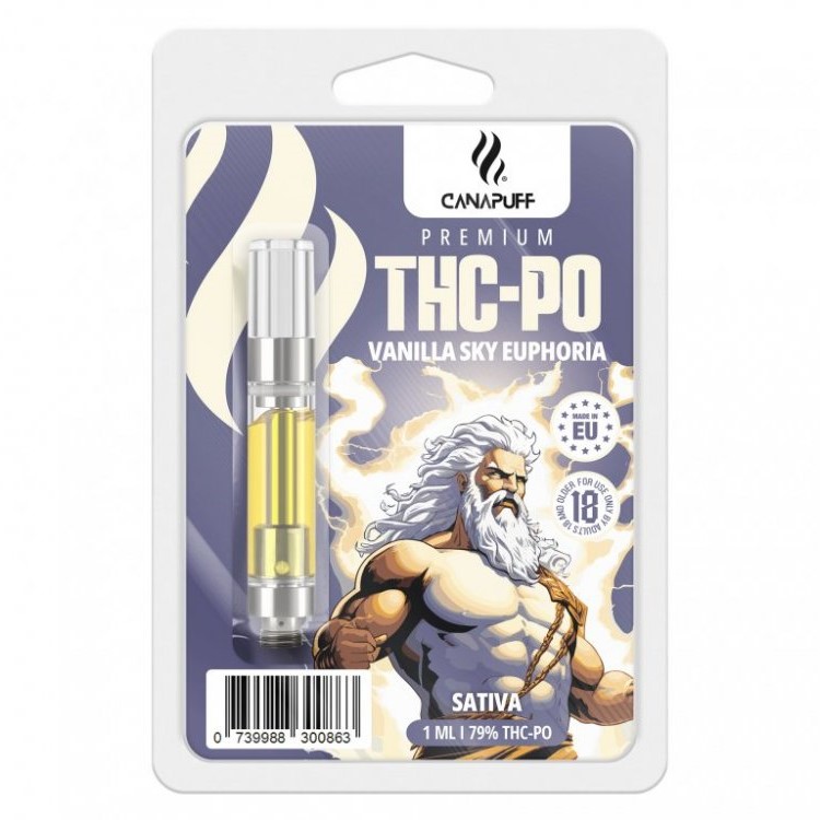 CanaPuff THCPO-patroon Vanille Sky Euphoria, THCPO 79%, 1 ml