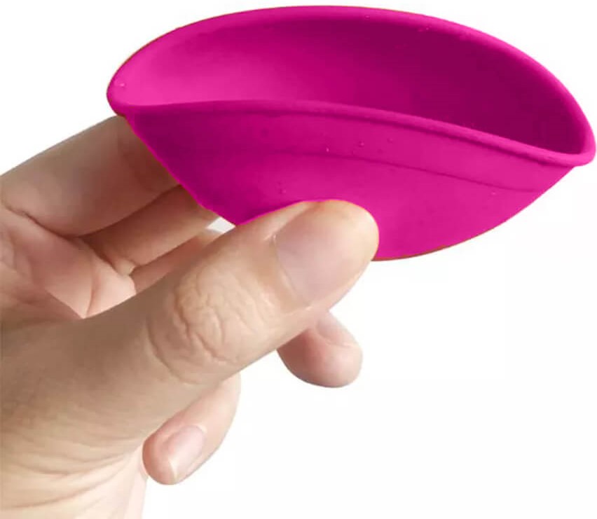 Best Buds Silikónová miska na miešanie 7 cm, ružová s čiernym logom