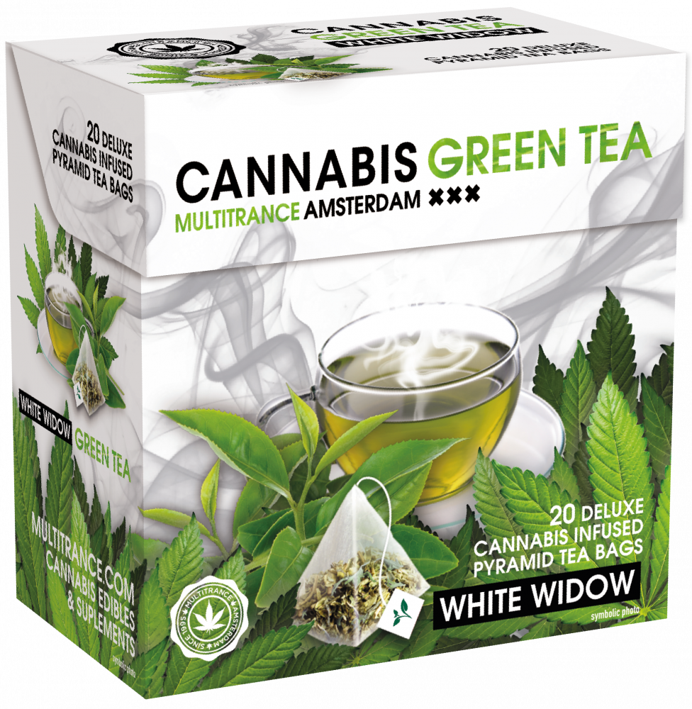 Cannabis White Widow Green Tea (krabička 20 pyramídových vrecúšok), 40 g