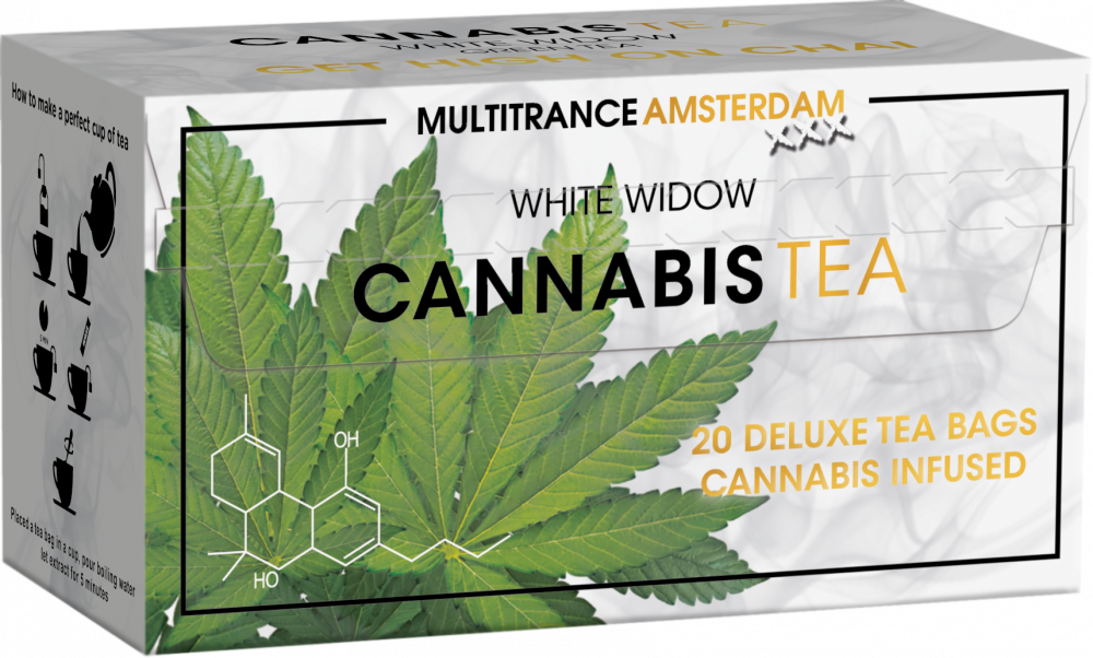 Zelený čaj Cannabis White Widow (20 vrecúšok), 40 g