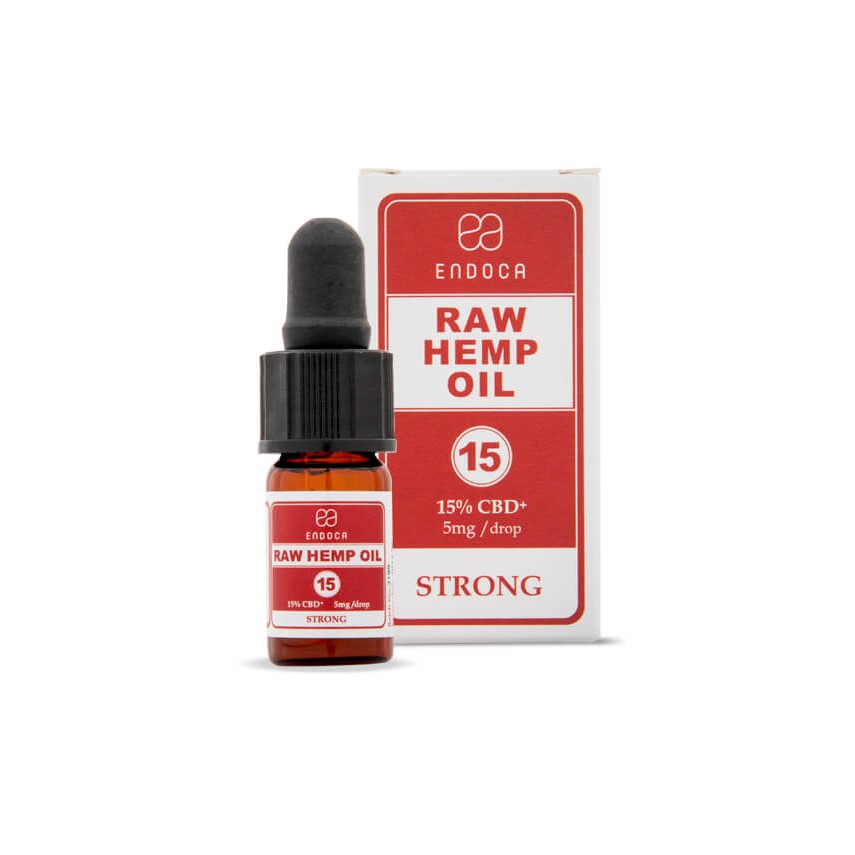 Endoca RAW Konopný Olej 300 mg CBD + CBDa (15%), 2 ml