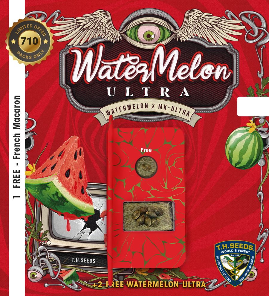 T.H.Seeds™ Cannabis Seeds WaterMelon Ultra, rôzne balenie, feminizované 6+1 ks