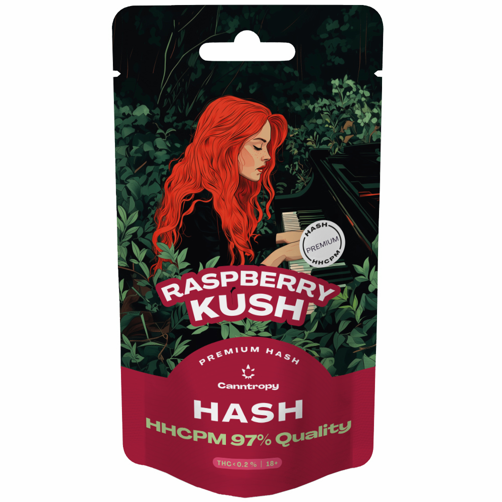 Canntropy HHCPM Hash Raspberry Kush, HHCPM 97 % kvalita, 1 g – 100 g 100 gramov