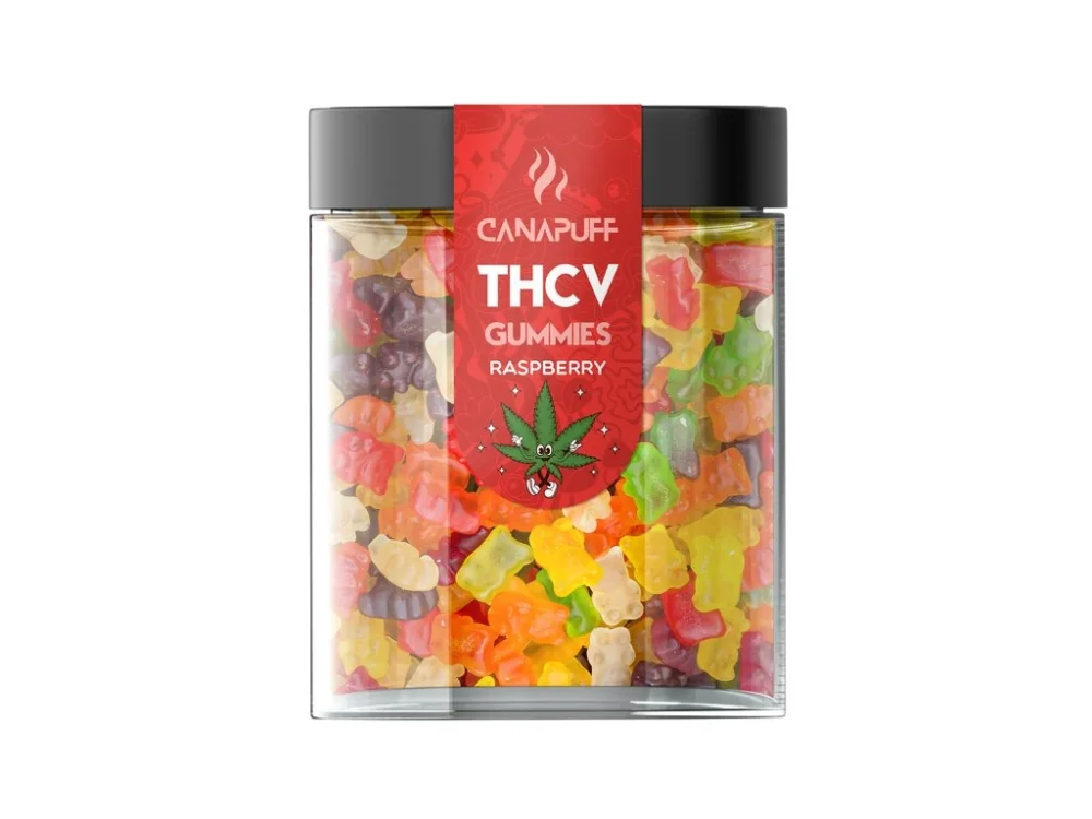 CanaPuff THCV Gummies Framboos, 10 - 50 stuks