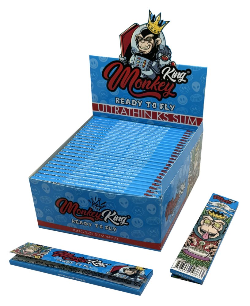 Monkey King Psychodelic Ultra Thin KS Slim rolovací papierik biely