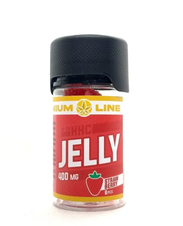 Czech CBD 10-OH-HHC Jelly Erdbeere, Premiumlinie, 400 mg, 8 Stück