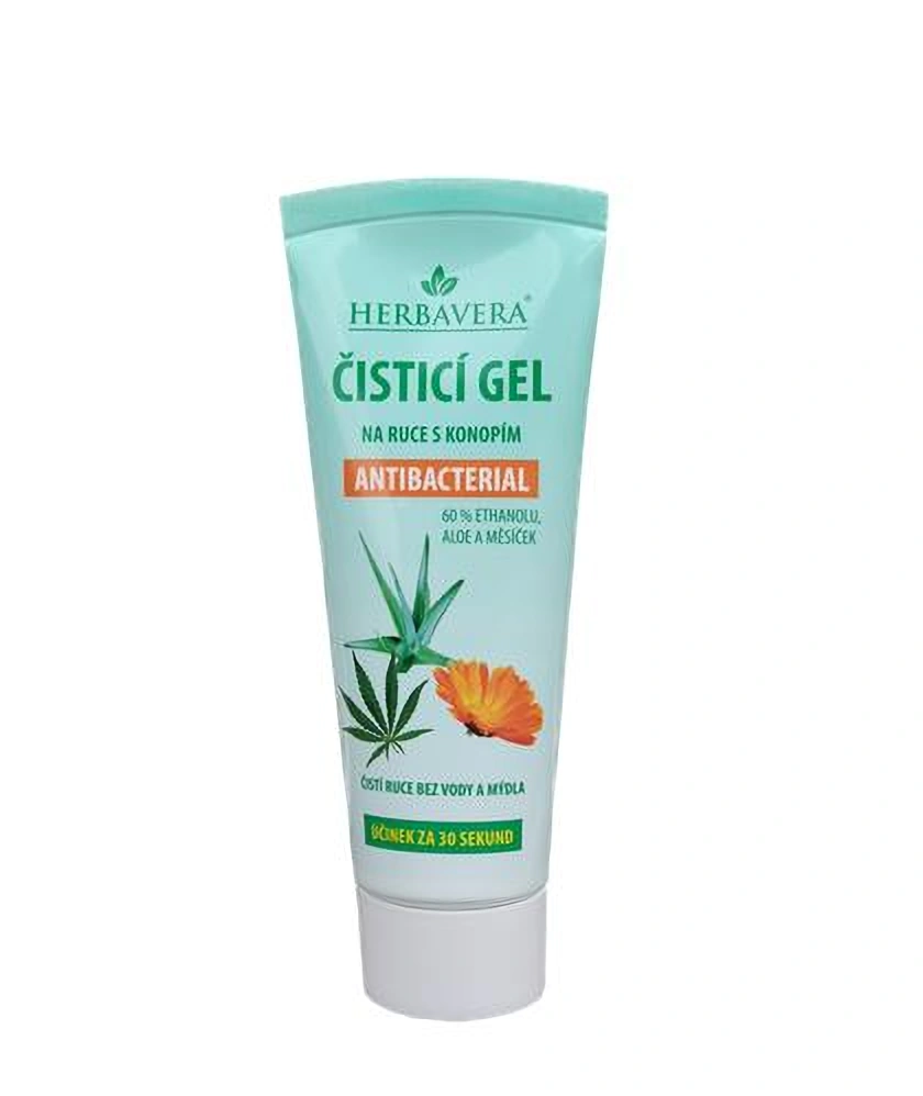 Herbavera Reinigende handgel met hennep Antibacterieel 80 ml