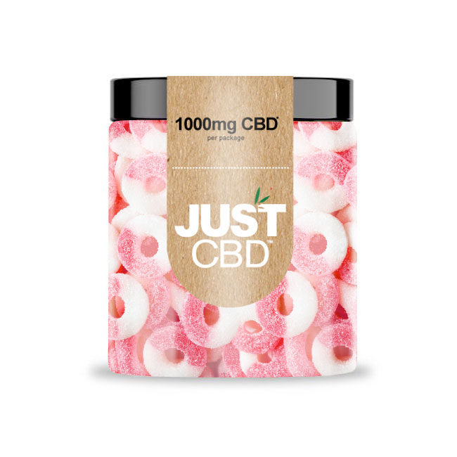 JustCBD Gummies Meloenringen 250 mg - 3000 mg CBD