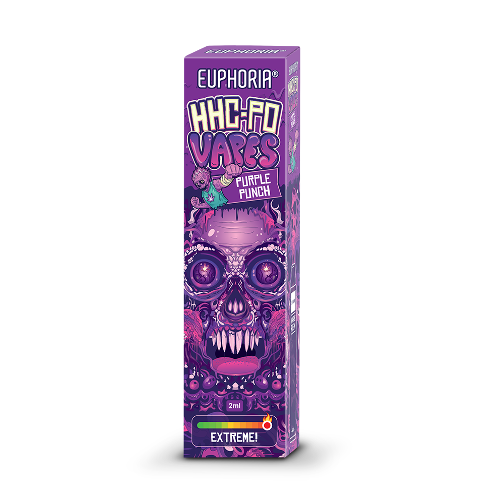 Euphoria HHCPO Wegwerpvape-pen Paars Punch, 85% HHCPO, 2 ml
