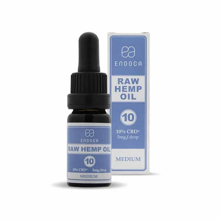 Endoca RAW Hennepolie 1000 mg CBD + CBDa (10%), 10 ml