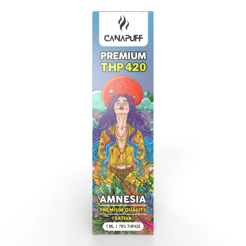 CanaPuff THP420 Wegwerp Vape Pen Amnesia, THP420 79%, 1 ml