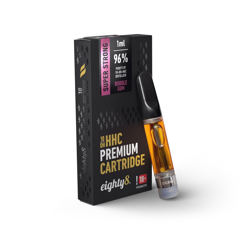 Eighty8 10-OH-HHC-patroon Supersterke kauwgom, 96% 10-OH-HHC, 1 ml
