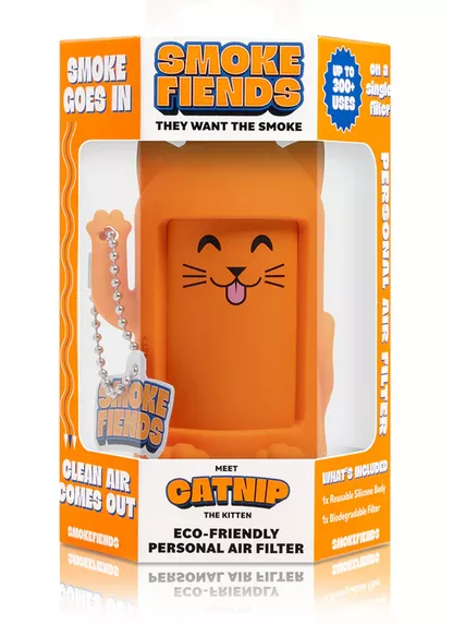 HEMPER Ekologický osobný vzduchový filter s tematikou dymových diablov – mačiatko Catnip