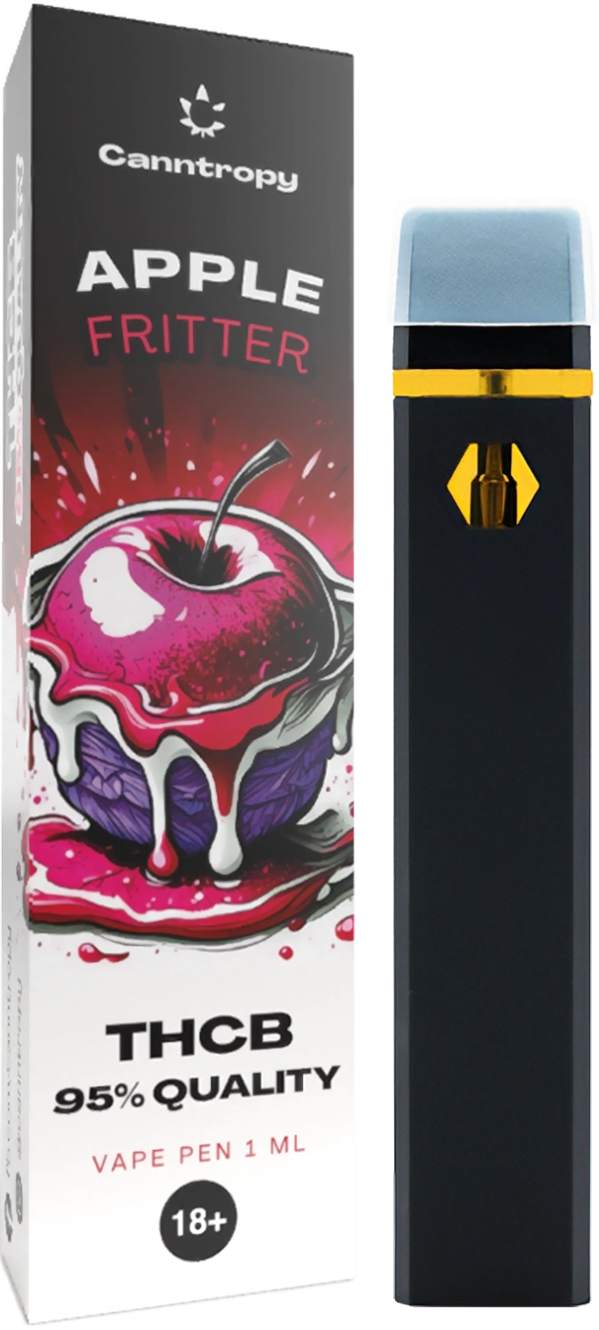 Canntropy THCB Disposable Vape Pen Apple Fritter, THCB-kwaliteit 95%, 1 ml