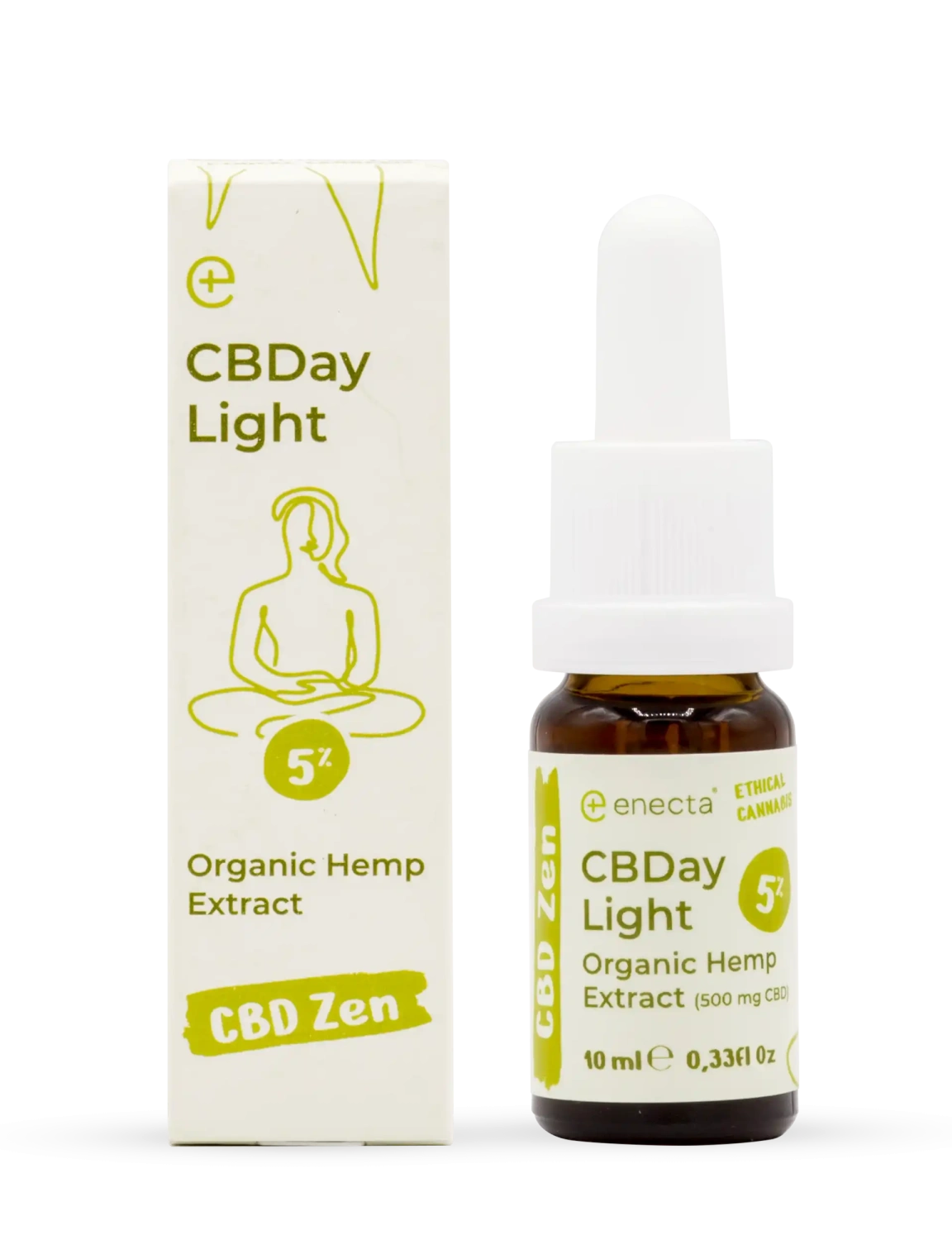 Enecta CBDay Plus Jemný celospektrálny CBD olej 5 %, 500 mg, 10 ml