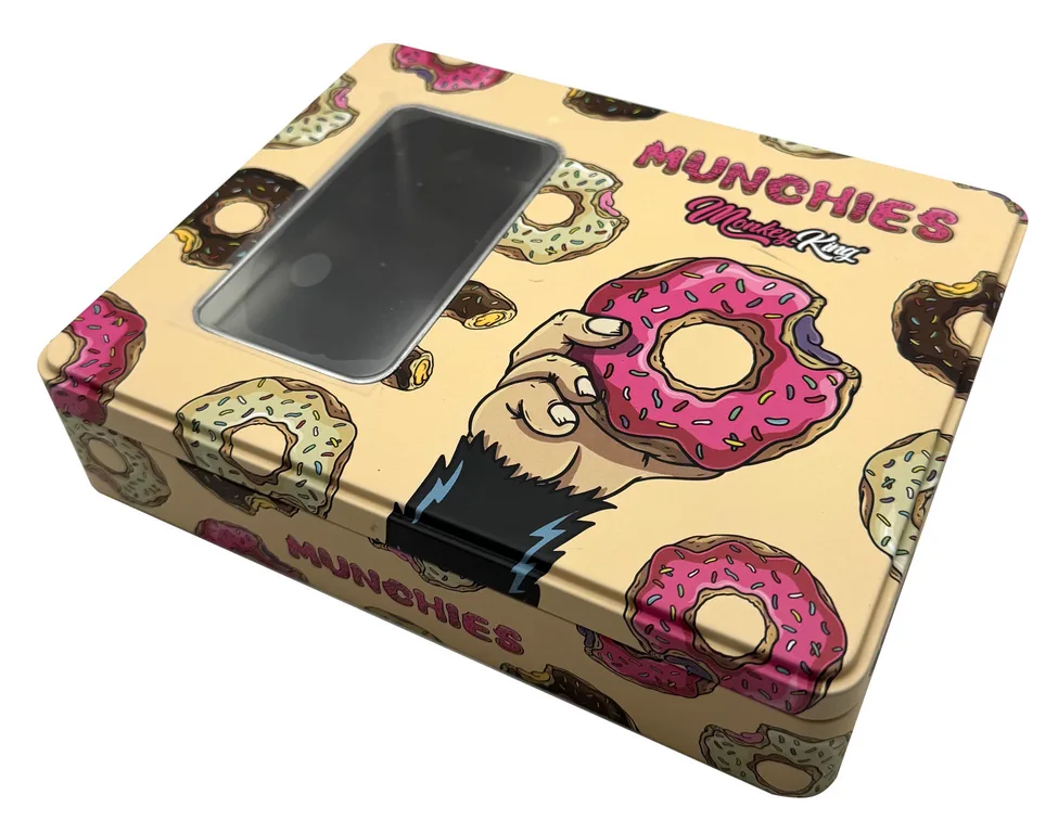 Monkey King plechový box s okienkom Munchies